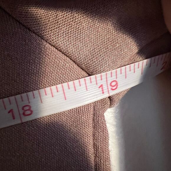 Kit and ace brushed mock neck dress mauve rose long sleeve casual athleisure - Picture 7 of 9